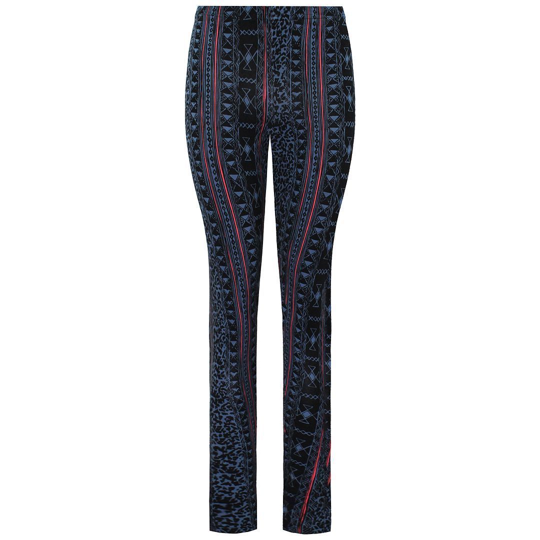 High-Waist-Leggings mit Ethno-Muster