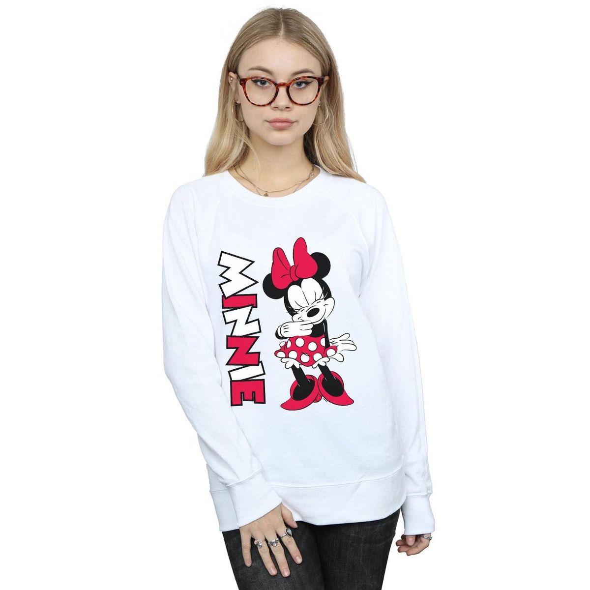 Minnie Maus Grafik-Print Sweatshirt
