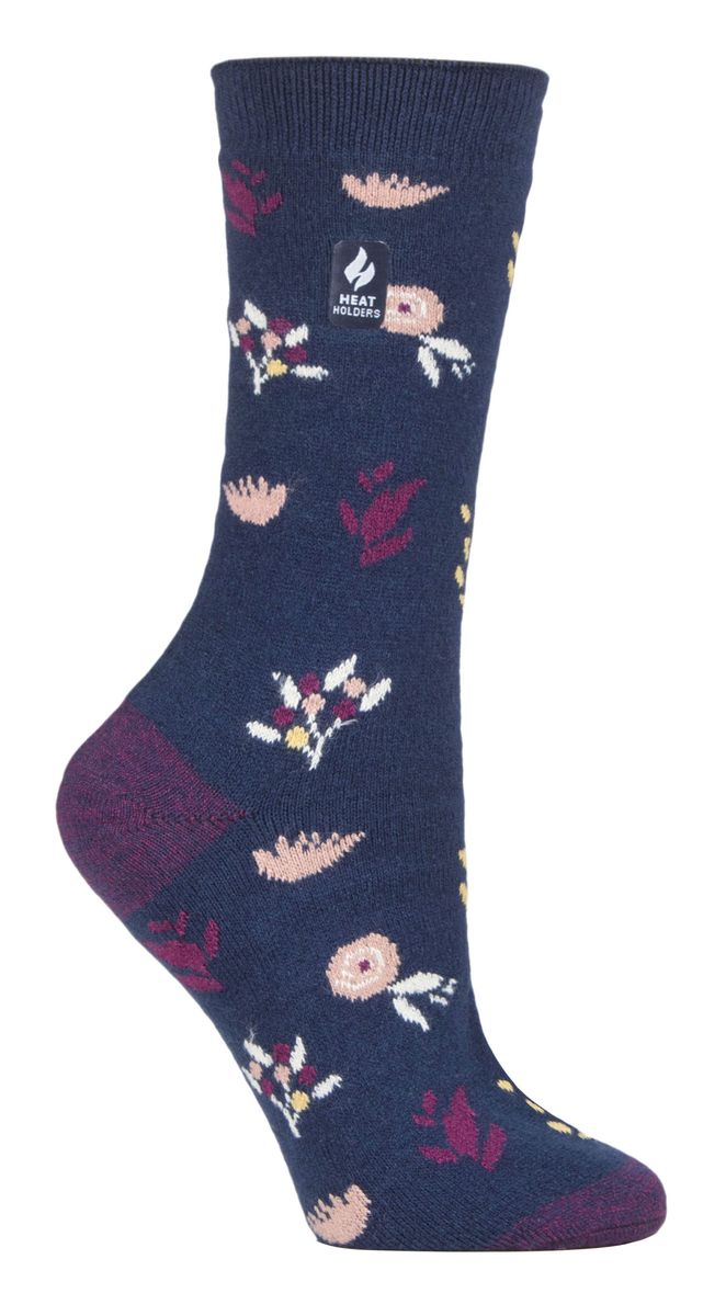 Thermosocken mit Blumenmuster Ultra Lite