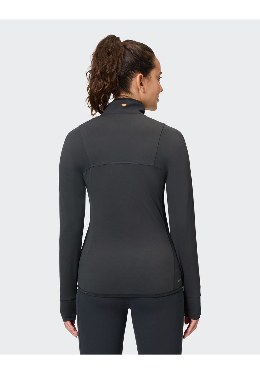 Trainingsjacke mit Stehkragen und Reißverschluss