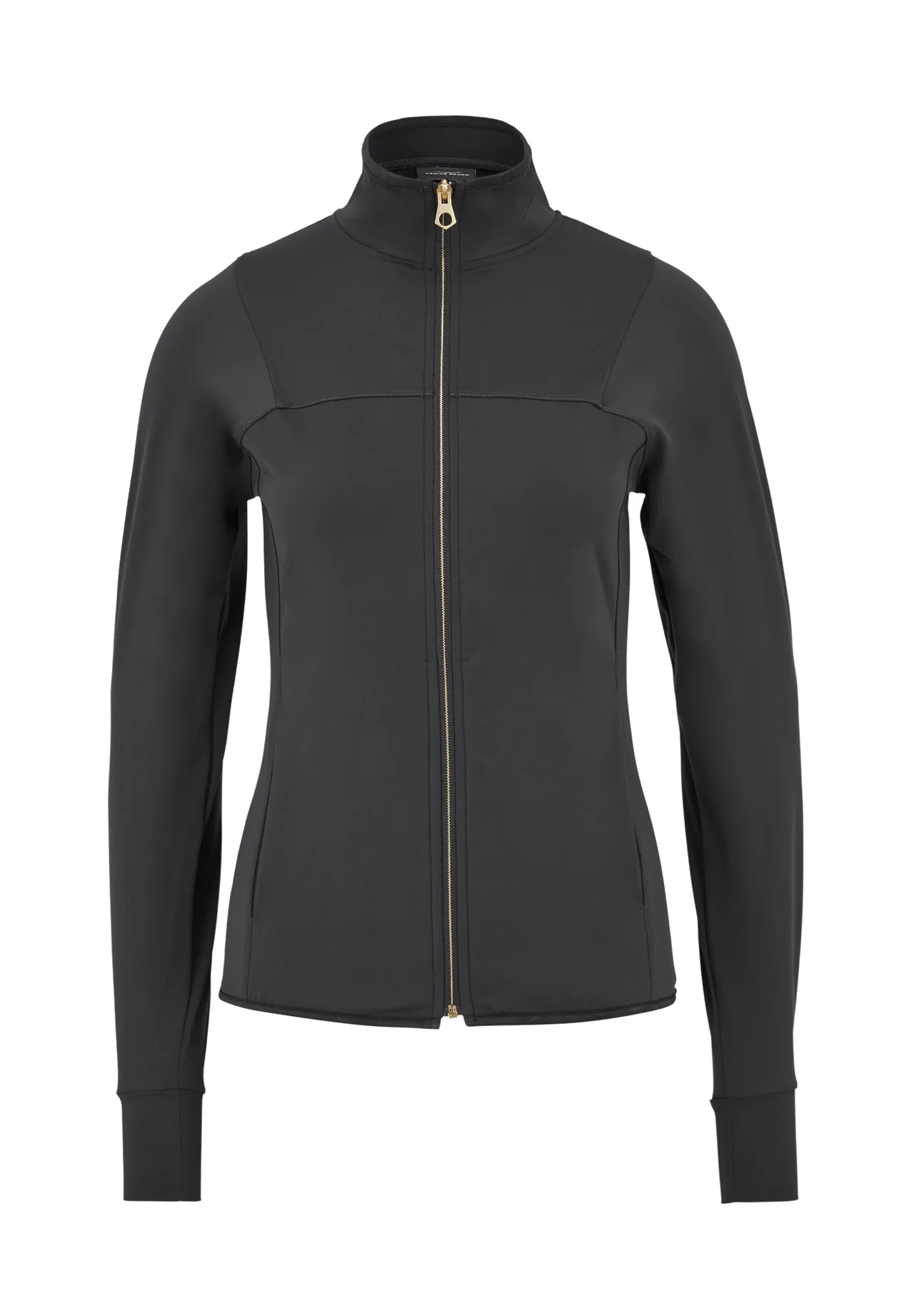 Trainingsjacke mit Stehkragen und Reißverschluss