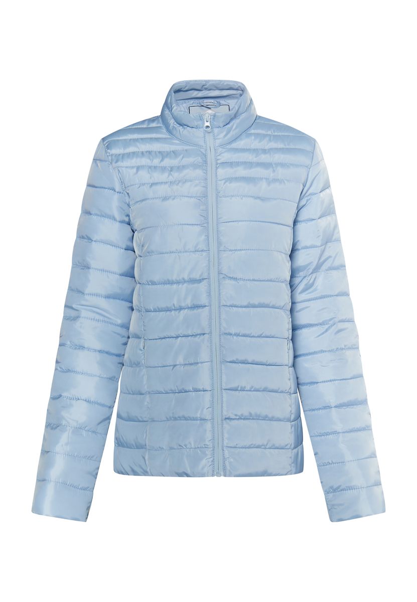 Schimmernde Steppjacke mit Stehkragen
