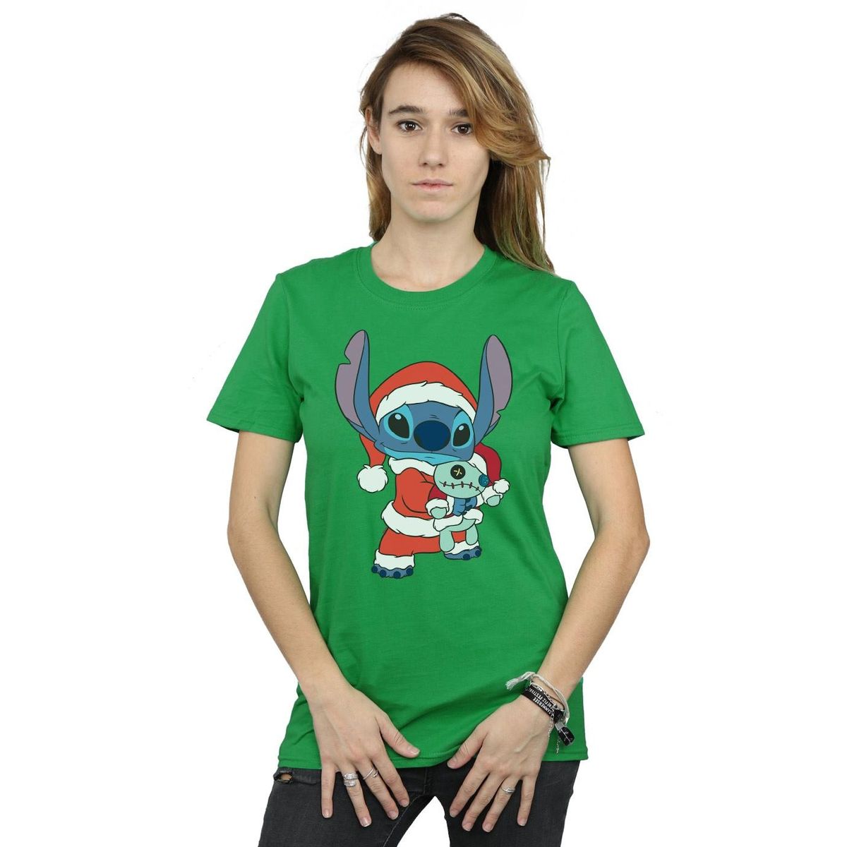 Festliches Stitch Grafik-T-Shirt
