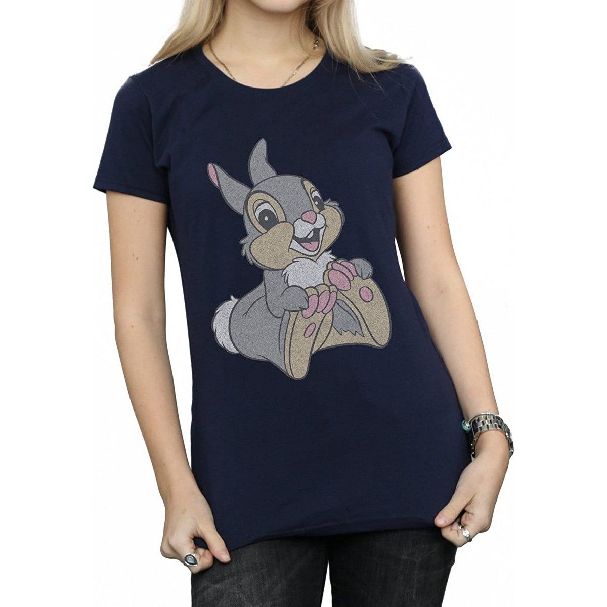 Klassisches Grafik-T-Shirt mit Klopfer-Motiv