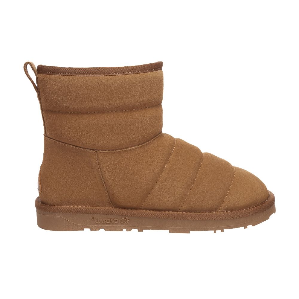 Gesteppte Wildleder Mini Boots