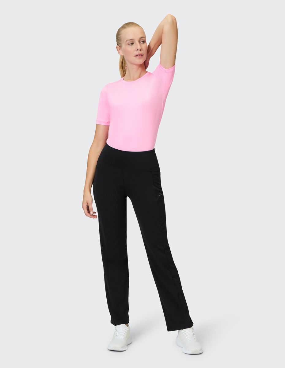 Ausgestellte High-Waist Trainingshose