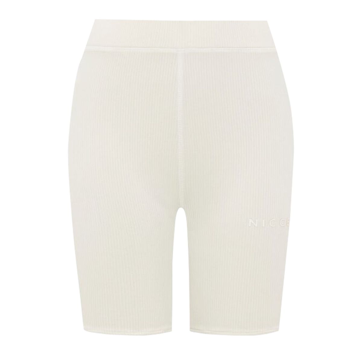 Gerippte High-Waist Radlerhose