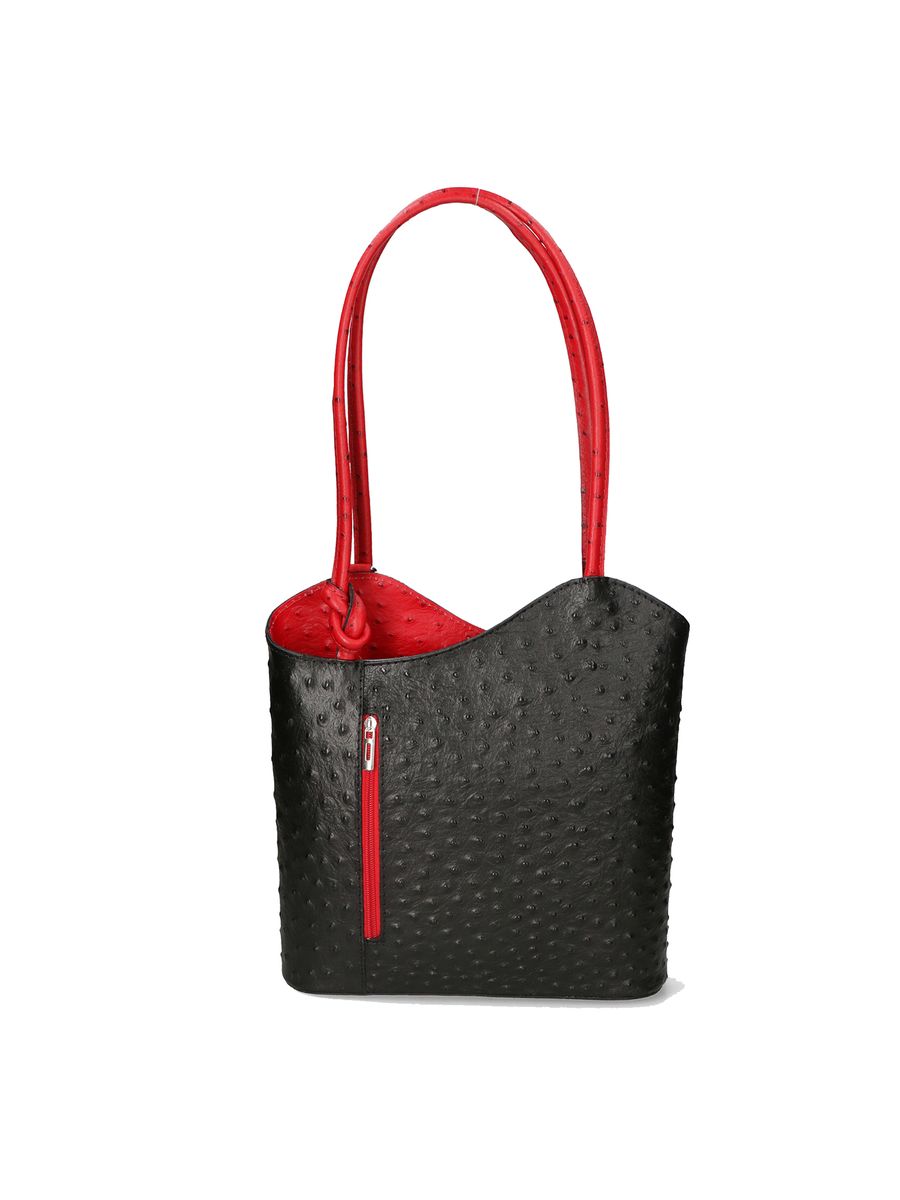 Wandelbare Tasche aus Straußenleder