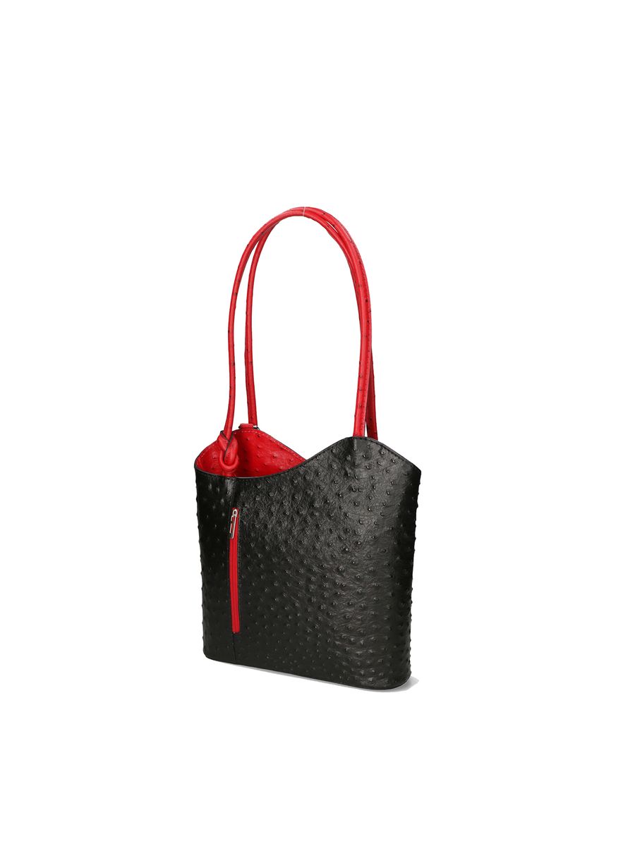 Wandelbare Tasche aus Straußenleder