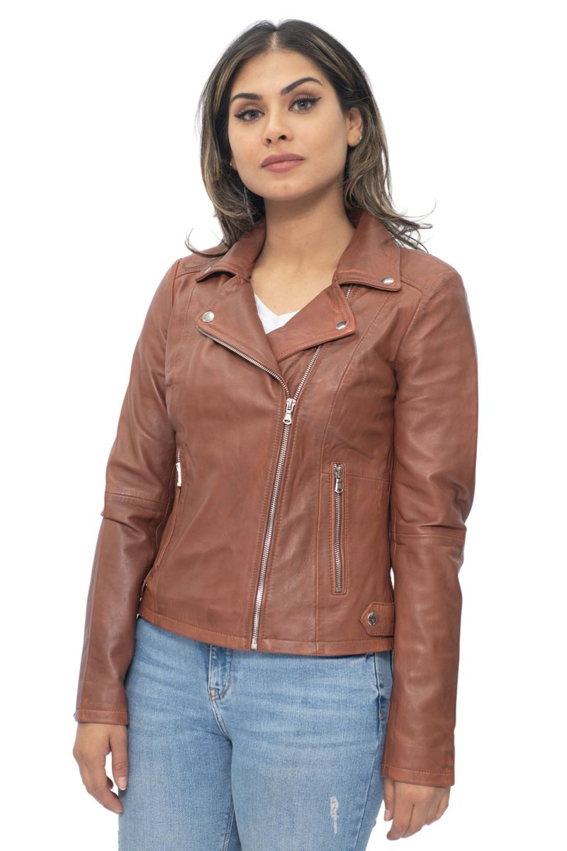 Sacramento Nappa-Leder Bikerjacke