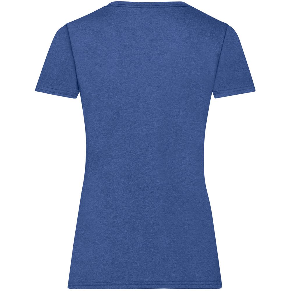 Tailliertes meliertes Rundhals-T-Shirt