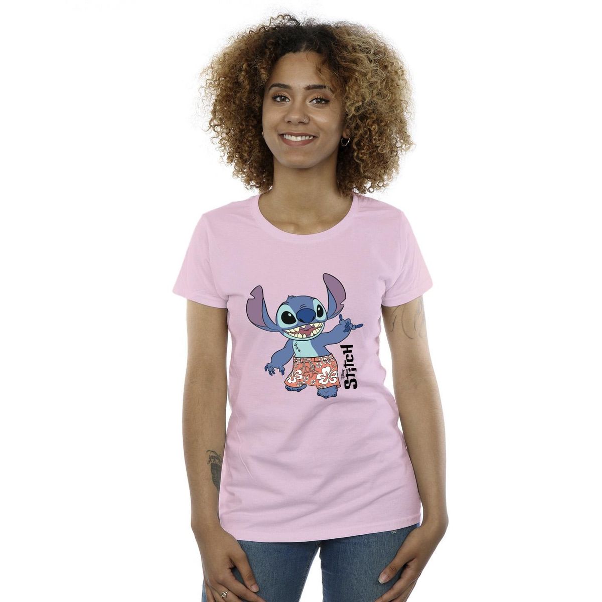 T-Shirt mit Stitch-Grafik