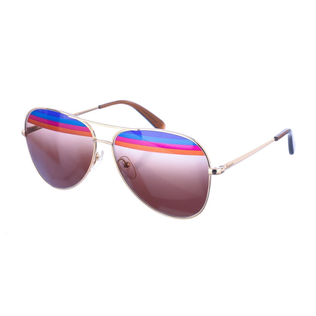 Fliegerbrille mit Regenbogenstreifen