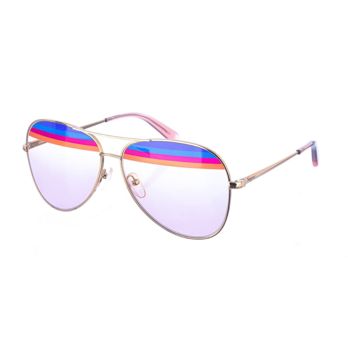 Fliegerbrille mit Regenbogenstreifen