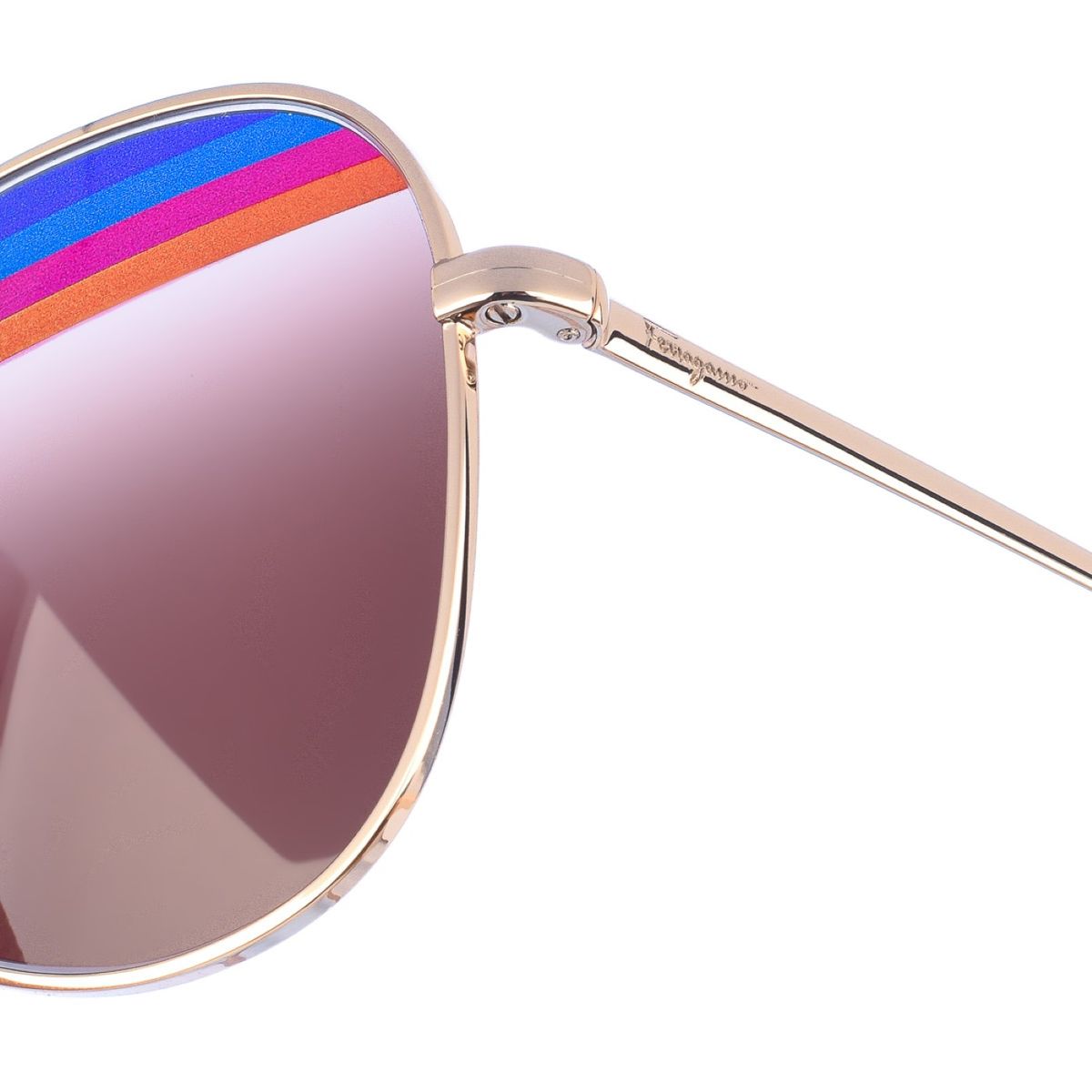 Fliegerbrille mit Regenbogenstreifen