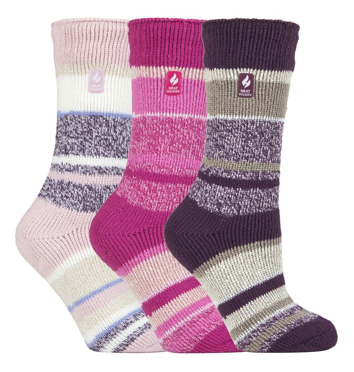 Gestreifte isolierte Thermo-Wintersocken