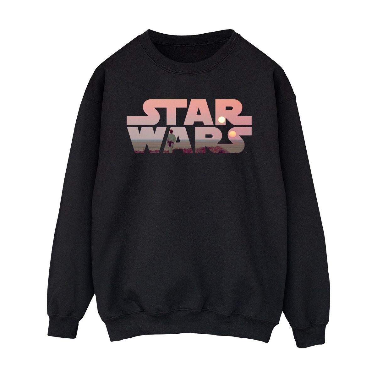 Sweatshirt mit Tatooine Sonnenuntergang Logo