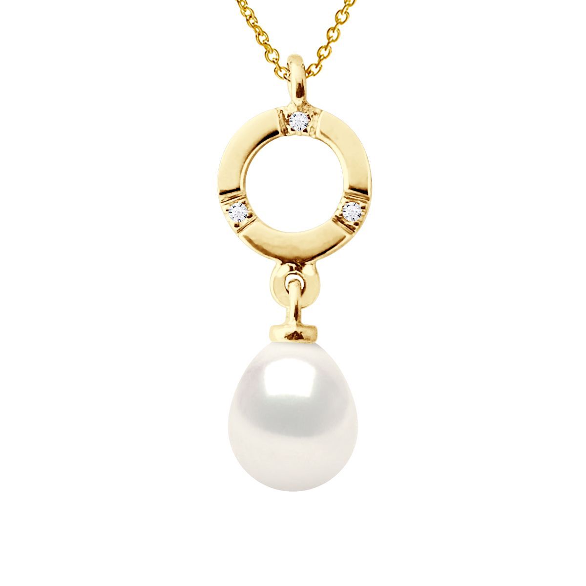 Anhänger mit Perle und Diamant