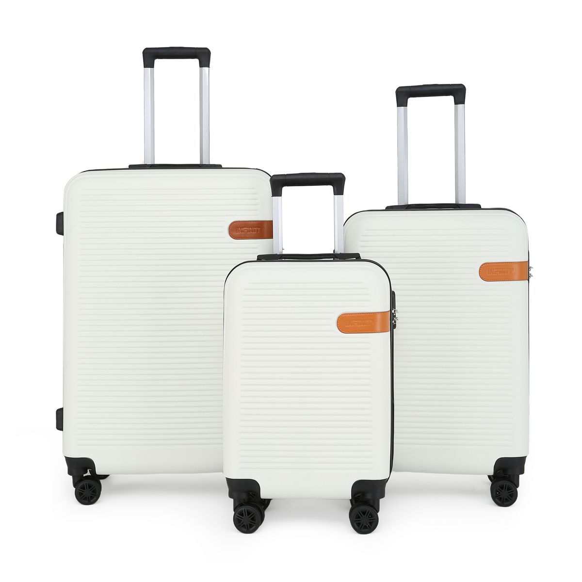 Minimalistischer Hartschalen-Spinner mit Rillenstruktur