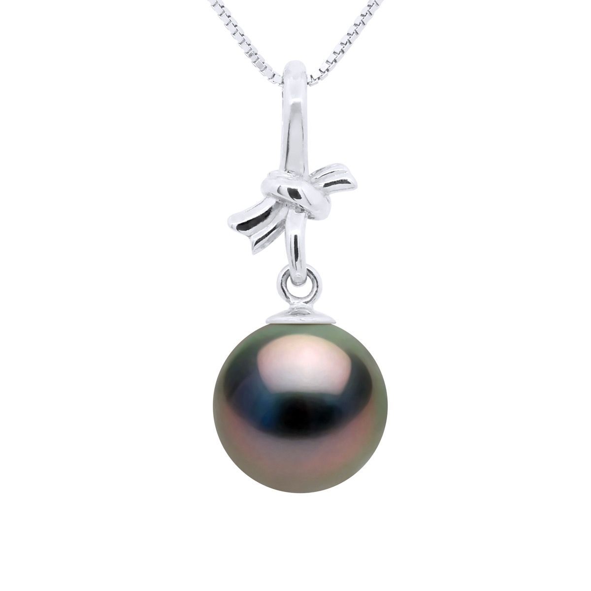 Eleganter Knoten-Anhänger mit Tahiti-Perle