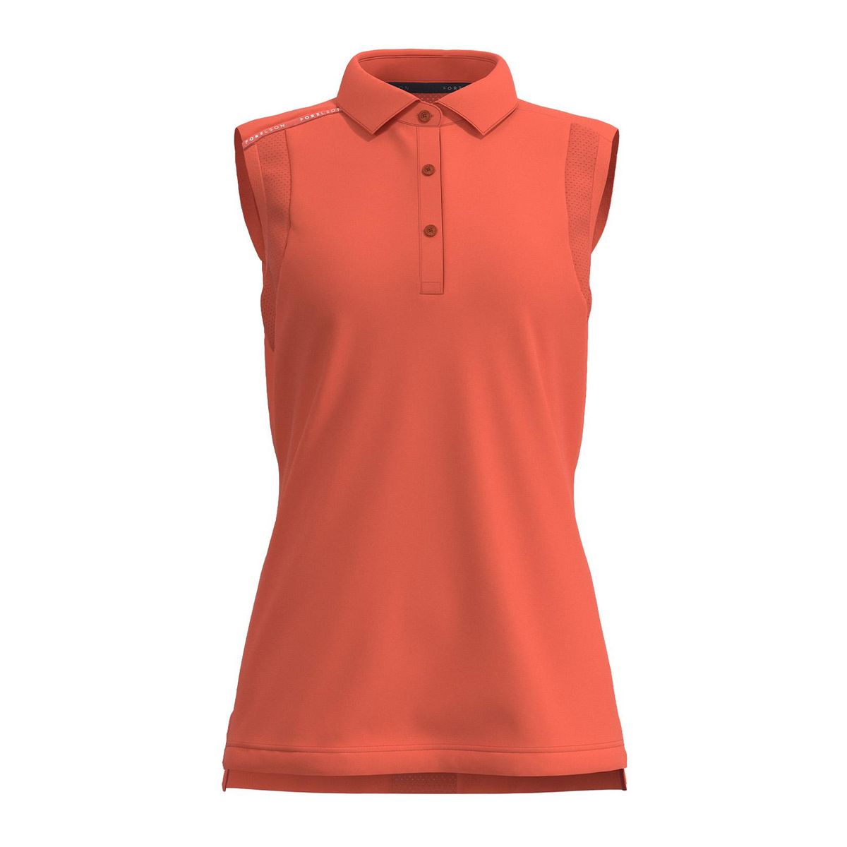 Ärmelloses Funktions-Poloshirt mit Mesheinsatz