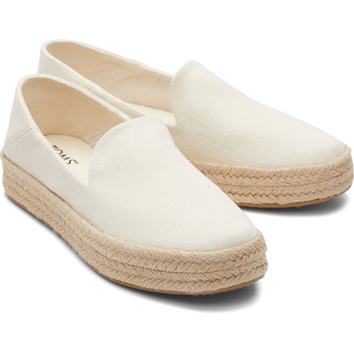 Elegante Plateau-Espadrilles aus Canvas