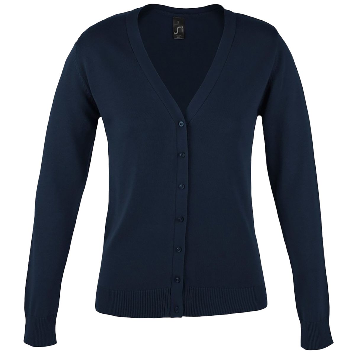 Klassische Strickjacke mit V-Ausschnitt