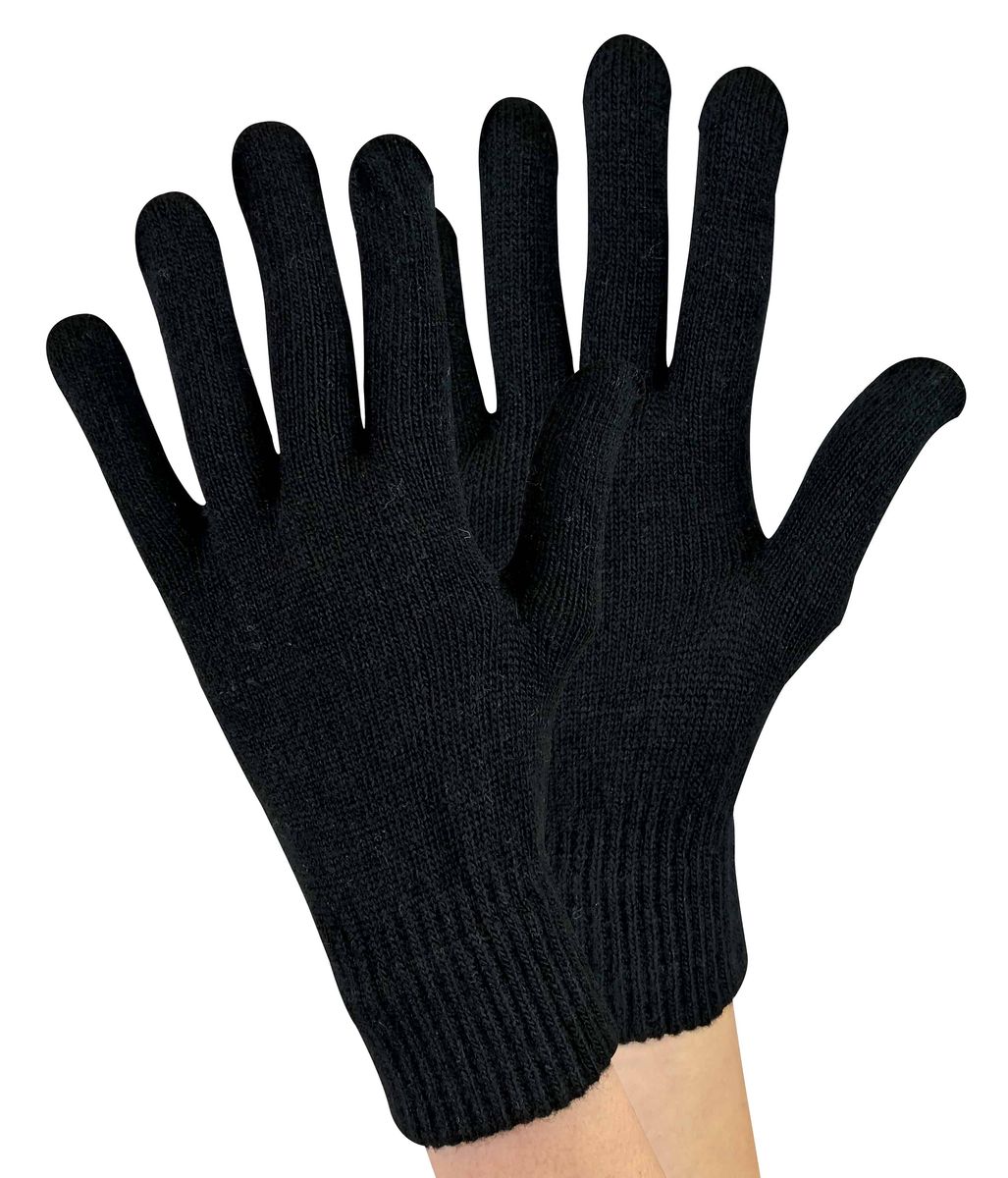 Feinstrick Thermohandschuhe mit Wollanteil