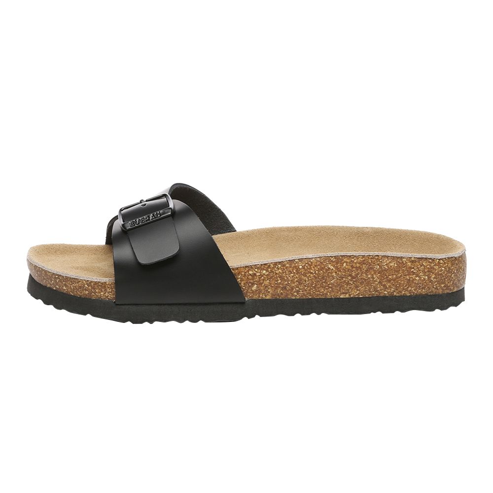 Verstellbare Einriemen-Sandalen aus Leder