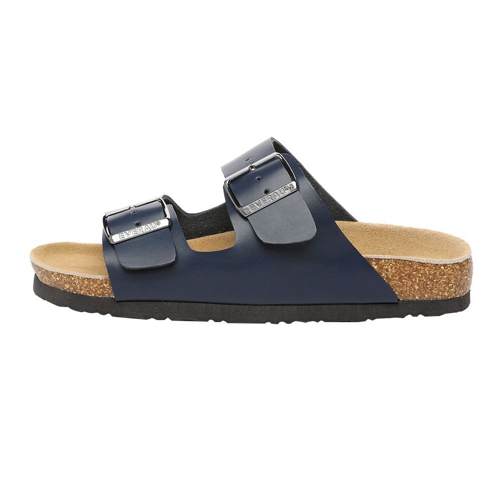 Leder-Sandalen mit Doppel-Schnalle