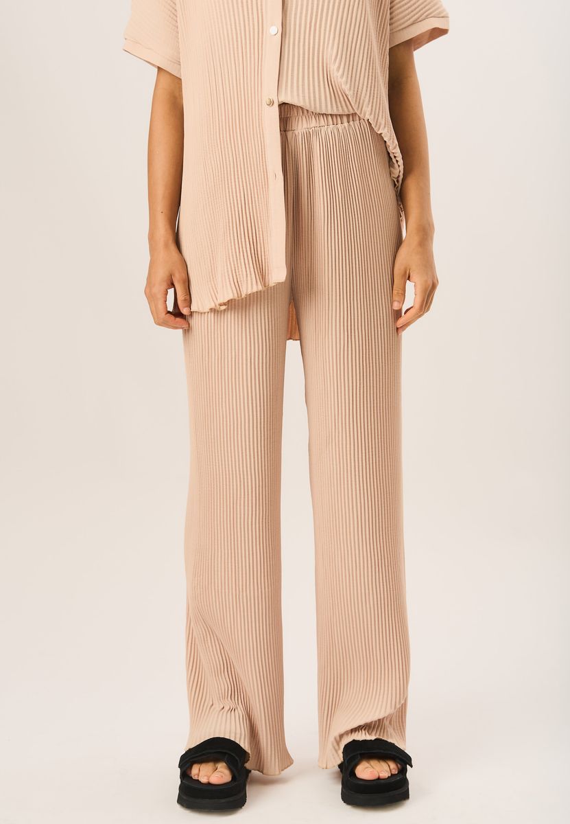 Weite Plissee-Hose für Loungewear