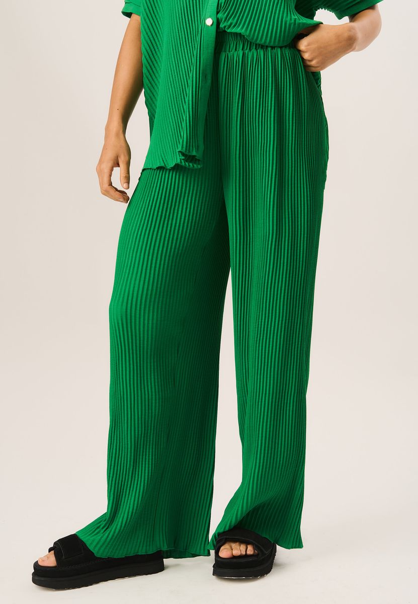 Weite Plissee-Hose für Loungewear