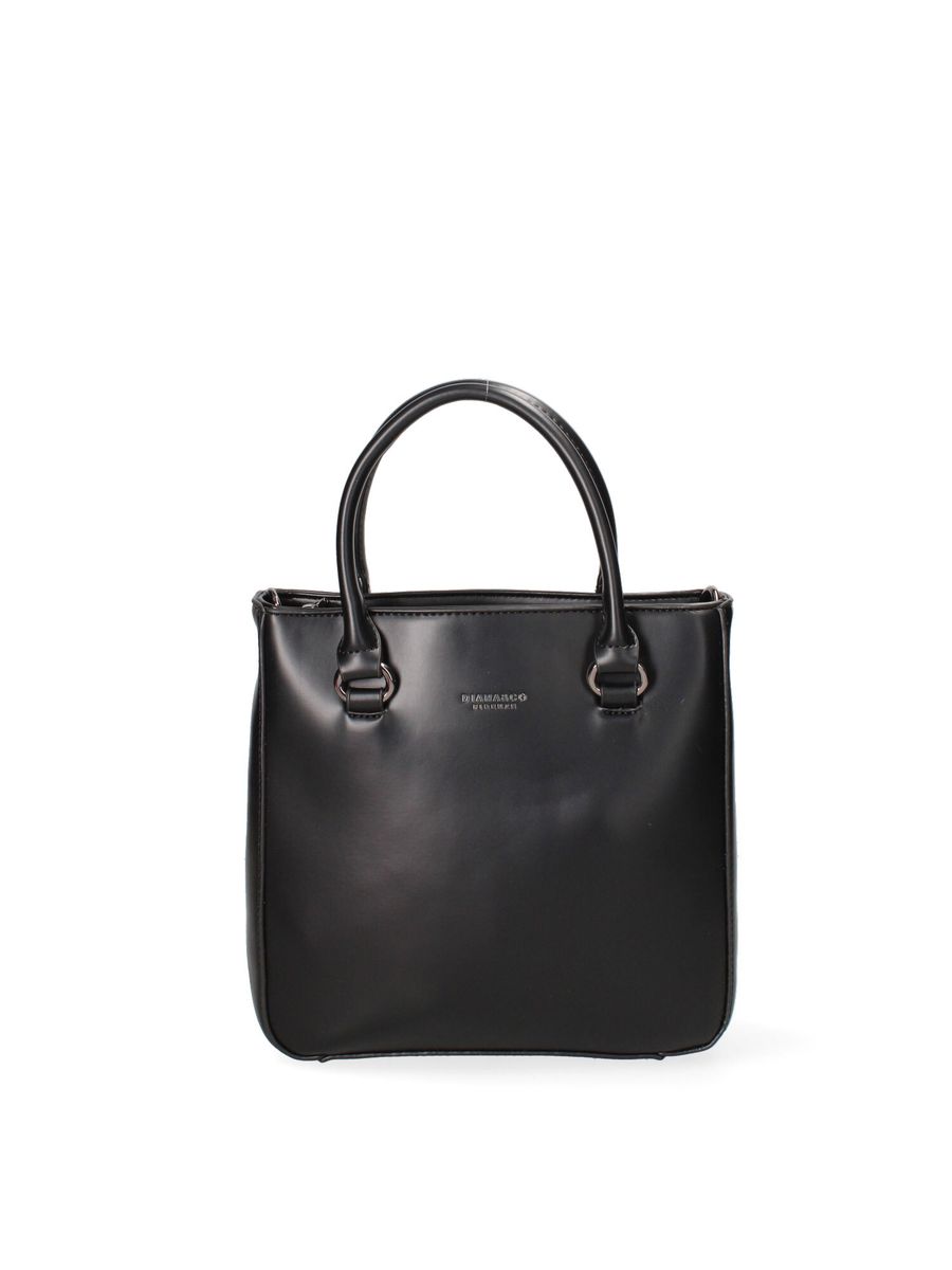 Strukturierte Mini-Handtasche mit Griff