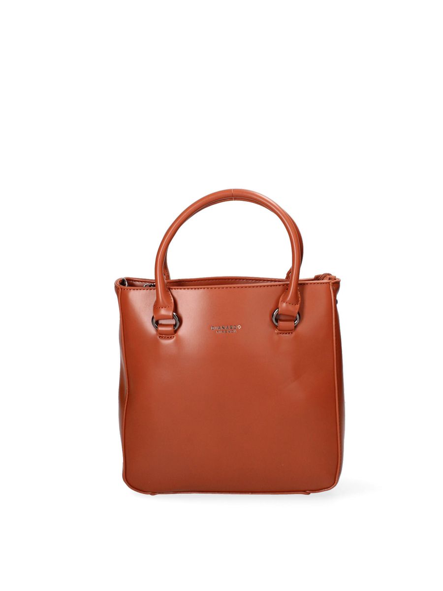 Strukturierte Mini-Handtasche mit Griff