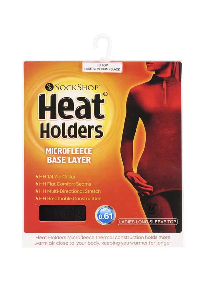 Thermo-Baselayer aus Mikrofleece mit Reißverschluss