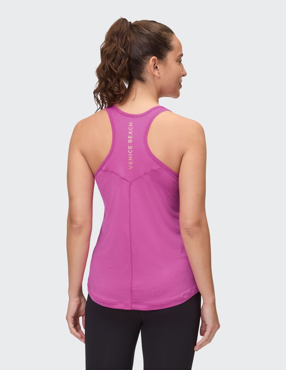 Geripptes Performance Racerback Tanktop