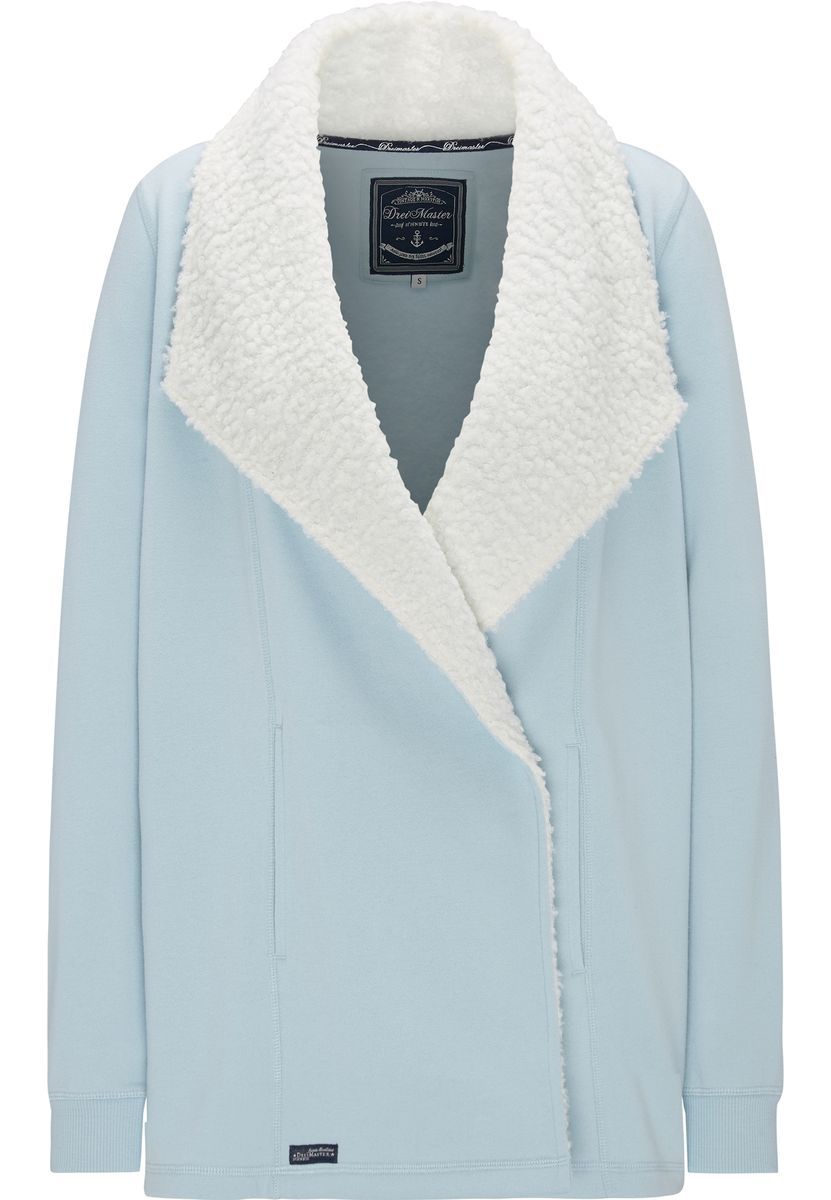Kuschelige Sweatjacke mit Teddykragen