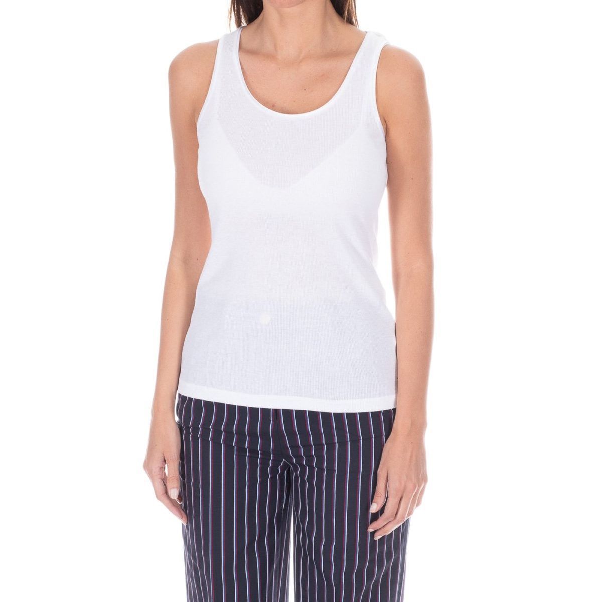 Klassisches Ripp-Tanktop aus Baumwoll-Modal