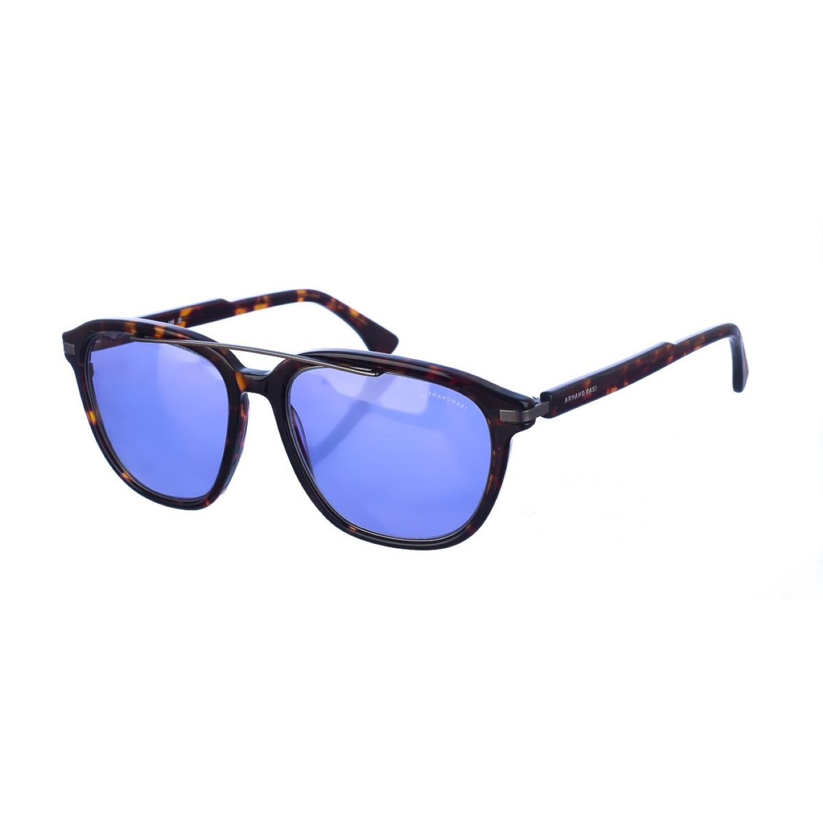 Eckige Pilotenbrille mit Doppelsteg