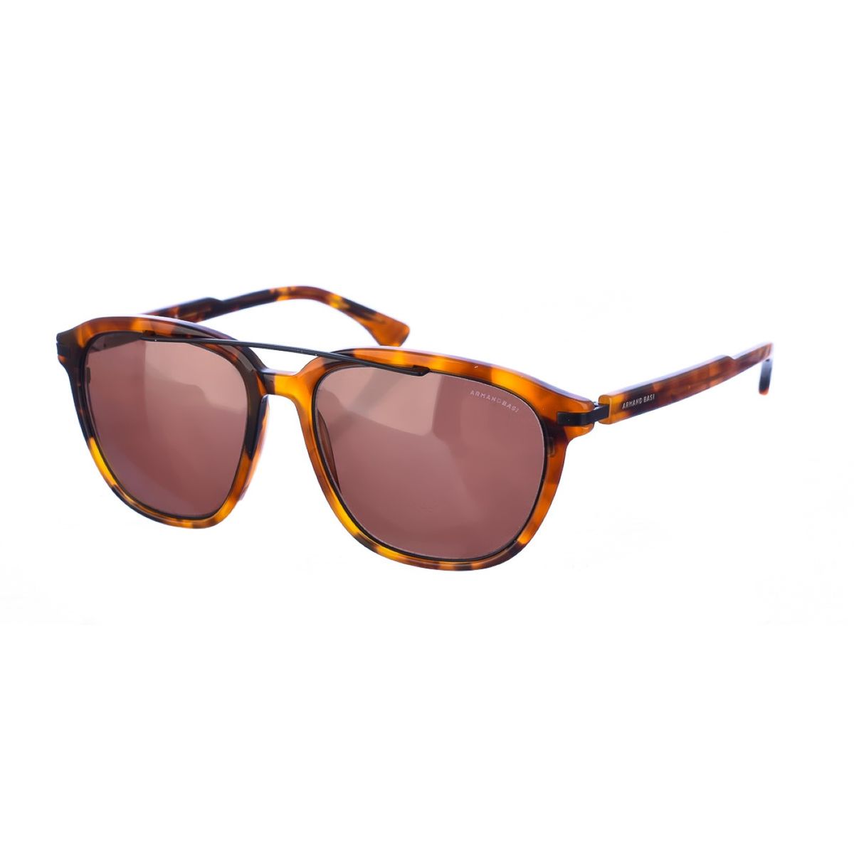 Eckige Pilotenbrille mit Doppelsteg