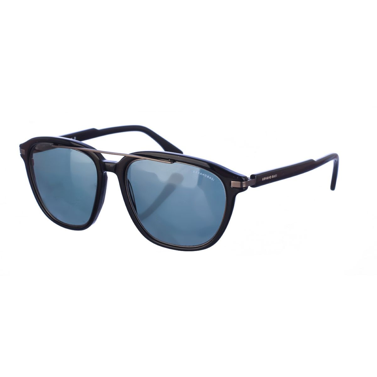 Eckige Pilotenbrille mit Doppelsteg