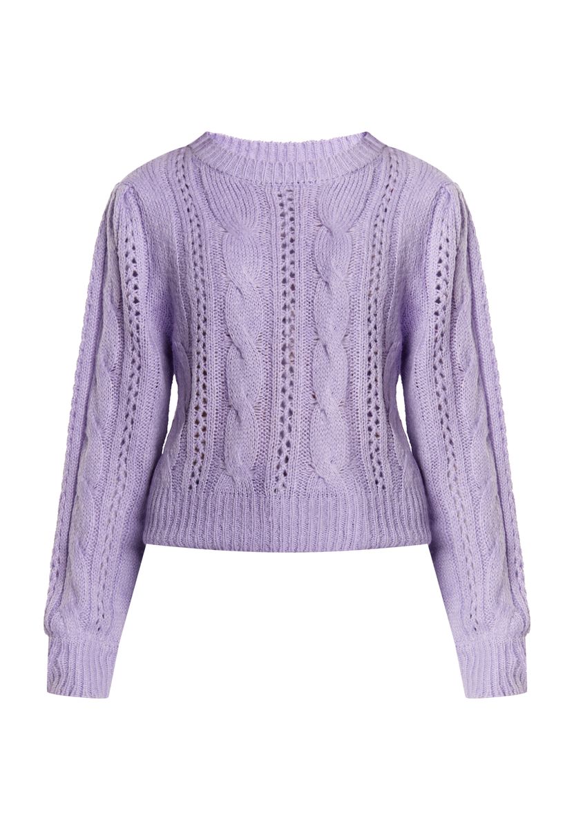Lockerer Strickpullover mit Viskose-Anteil