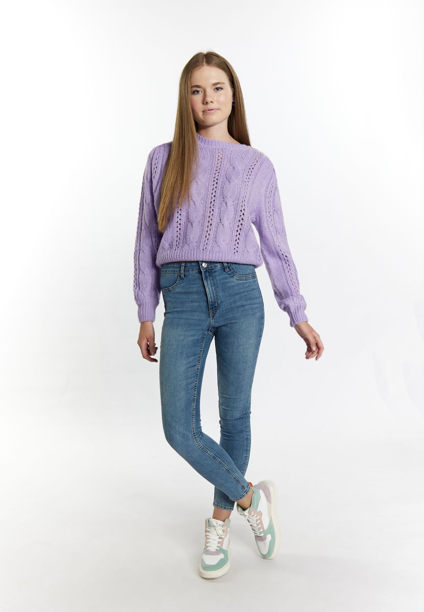 Lockerer Strickpullover mit Viskose-Anteil