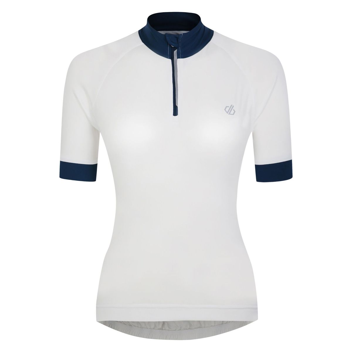 Kurzärmliges Radtrikot mit Viertel-Reißverschluss