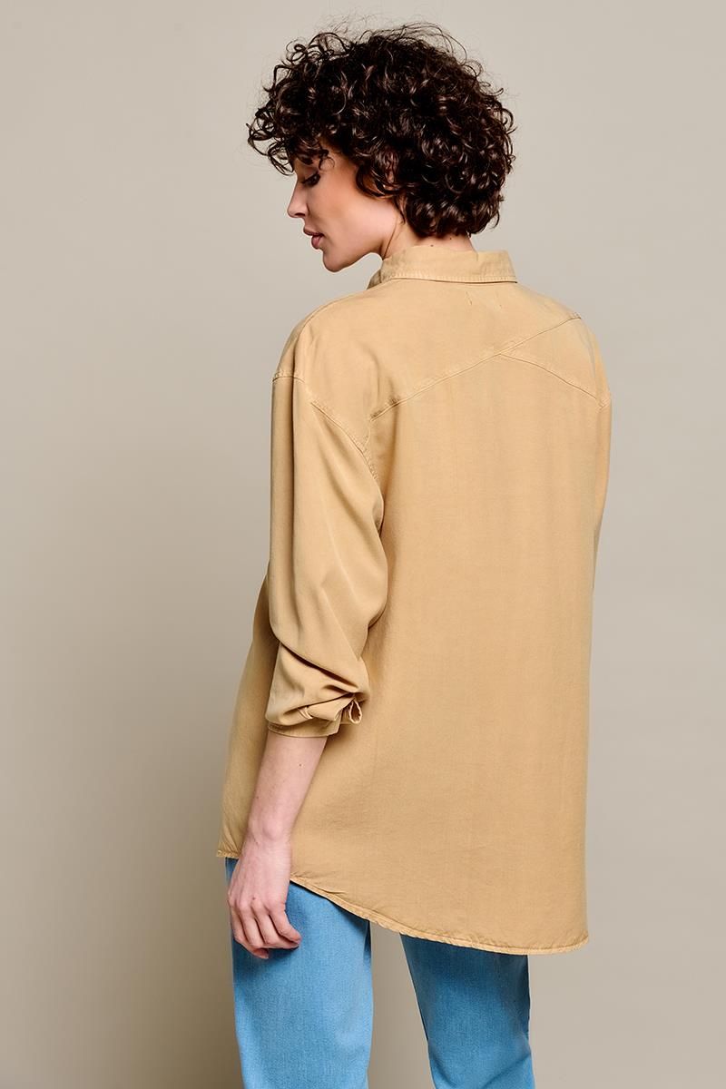 Oversize Lyocell Utility-Hemd