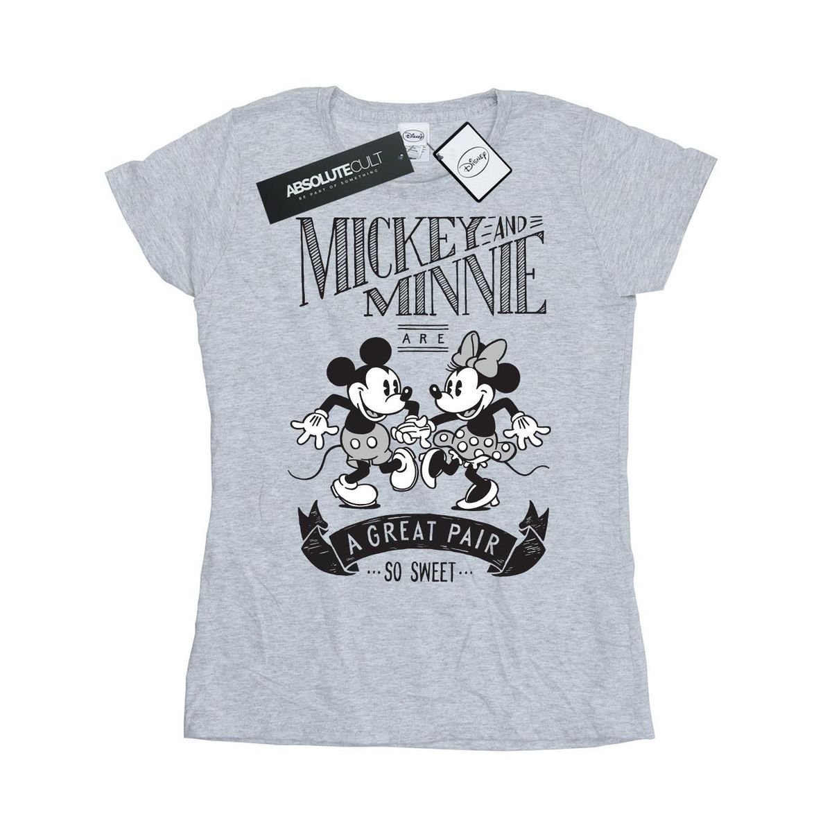Mickey und Minnie Grafik-T-Shirt
