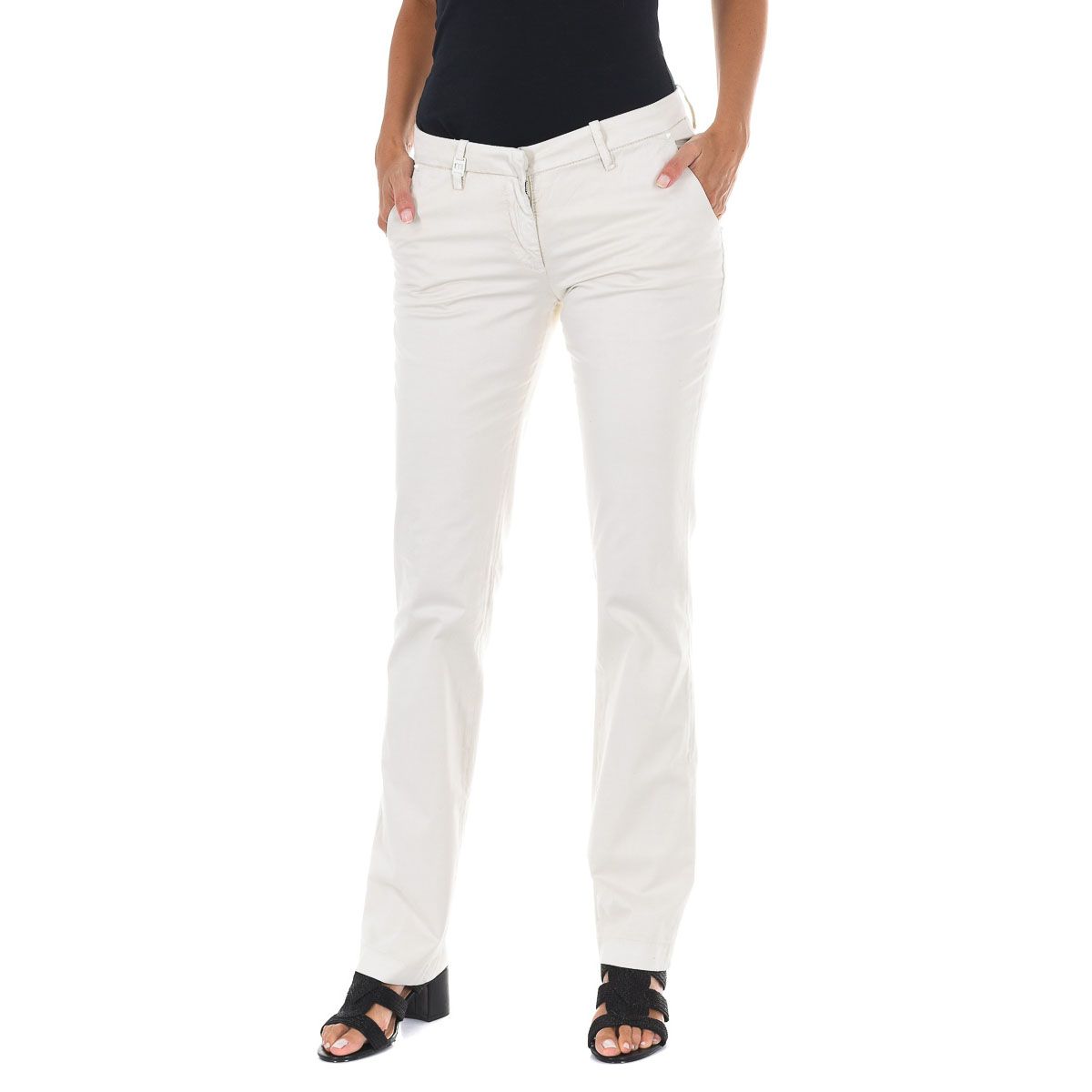 Klassische schmal geschnittene Chino-Hose