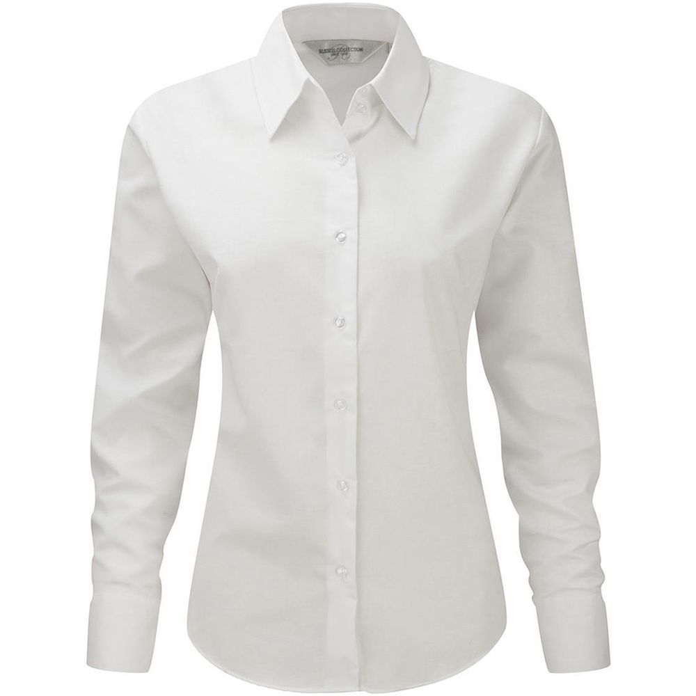 Klassische langärmelige Oxford-Bluse