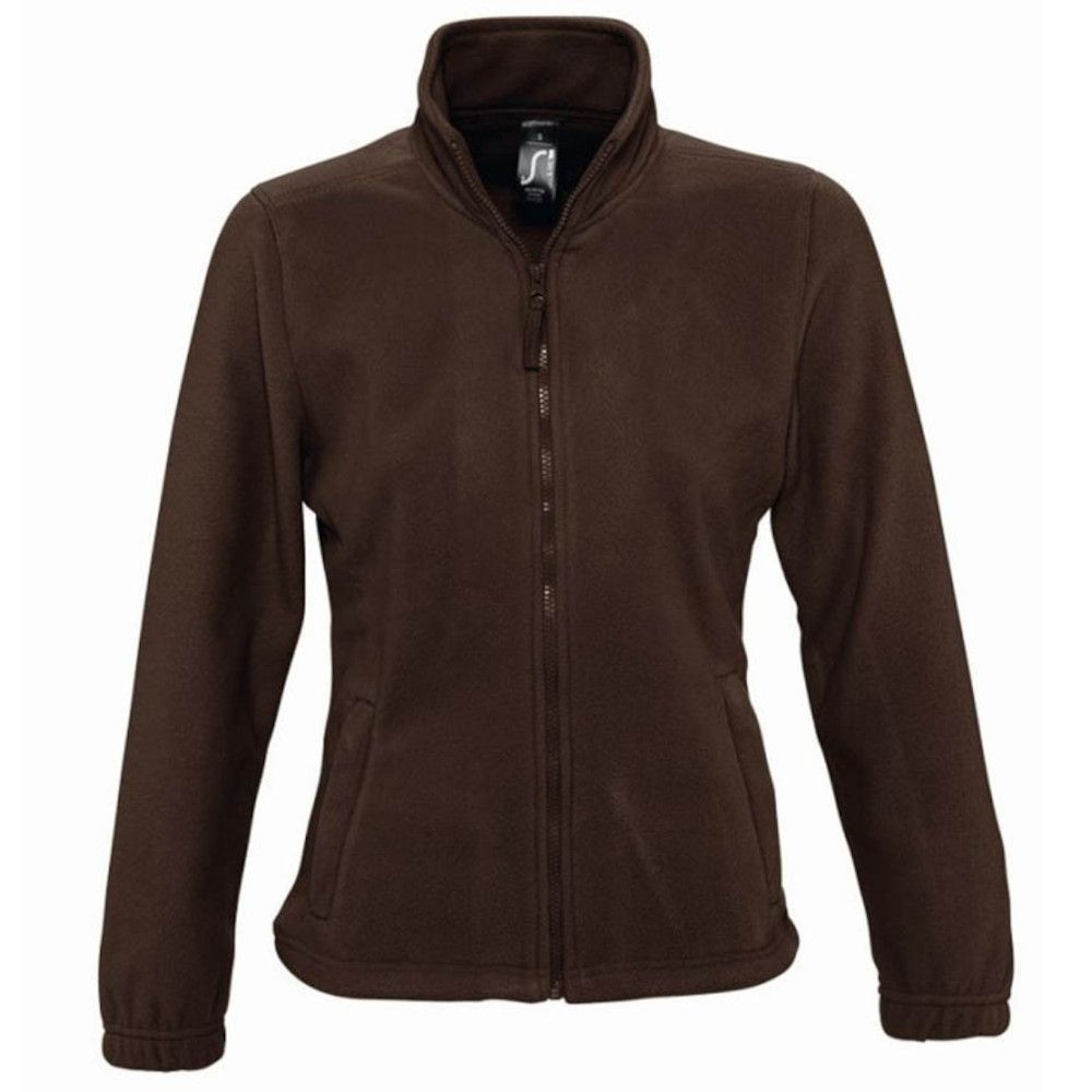 Fleecejacke mit durchgehendem Reißverschluss