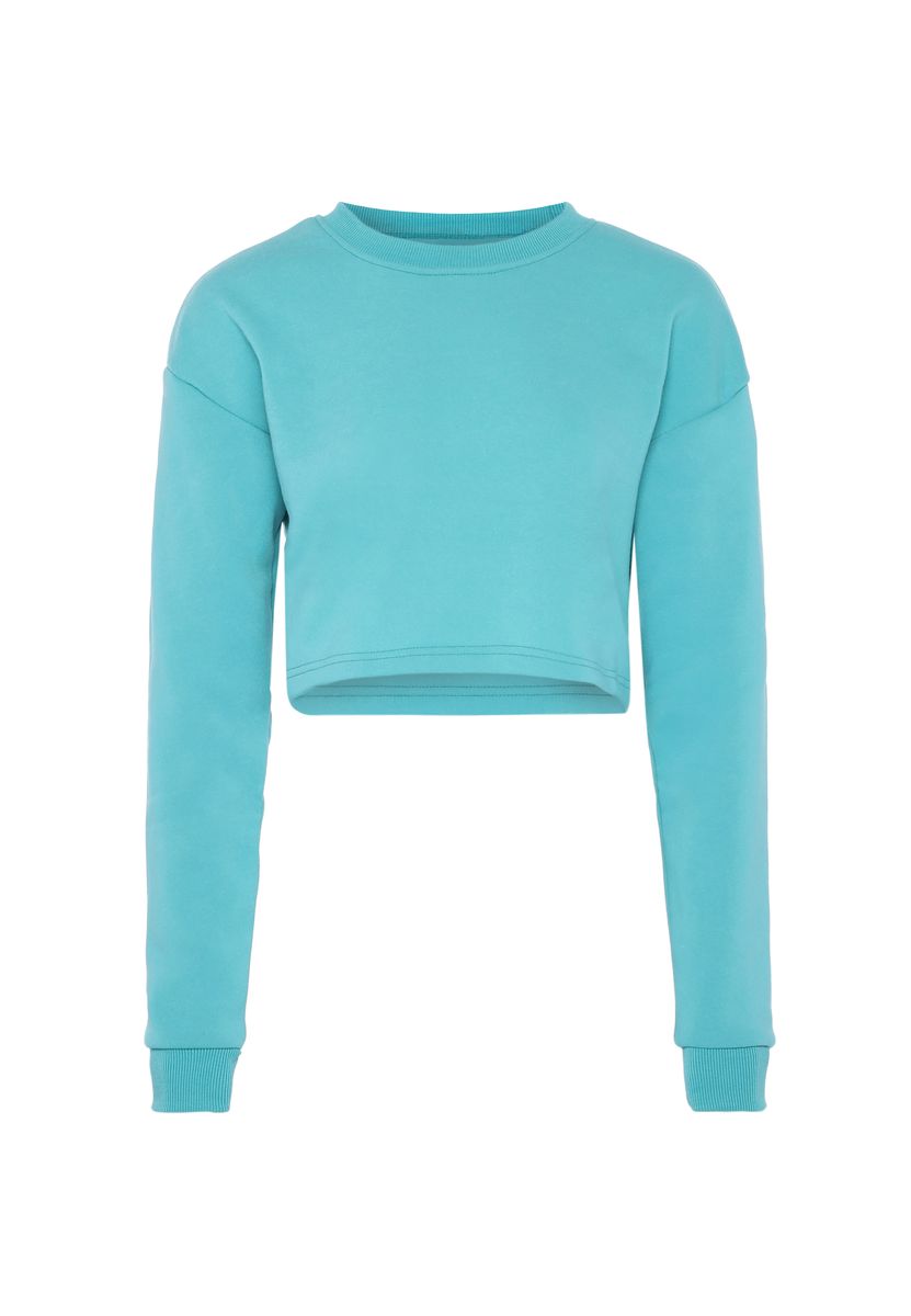 Lockeres Cropped-Sweatshirt mit überschnittenen Schultern